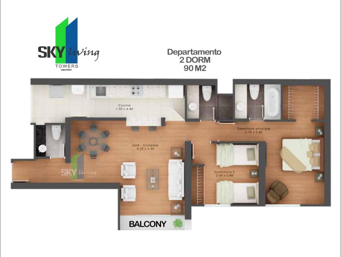 לימה Skyliving Towers Apartments - Peru מראה חיצוני תמונה