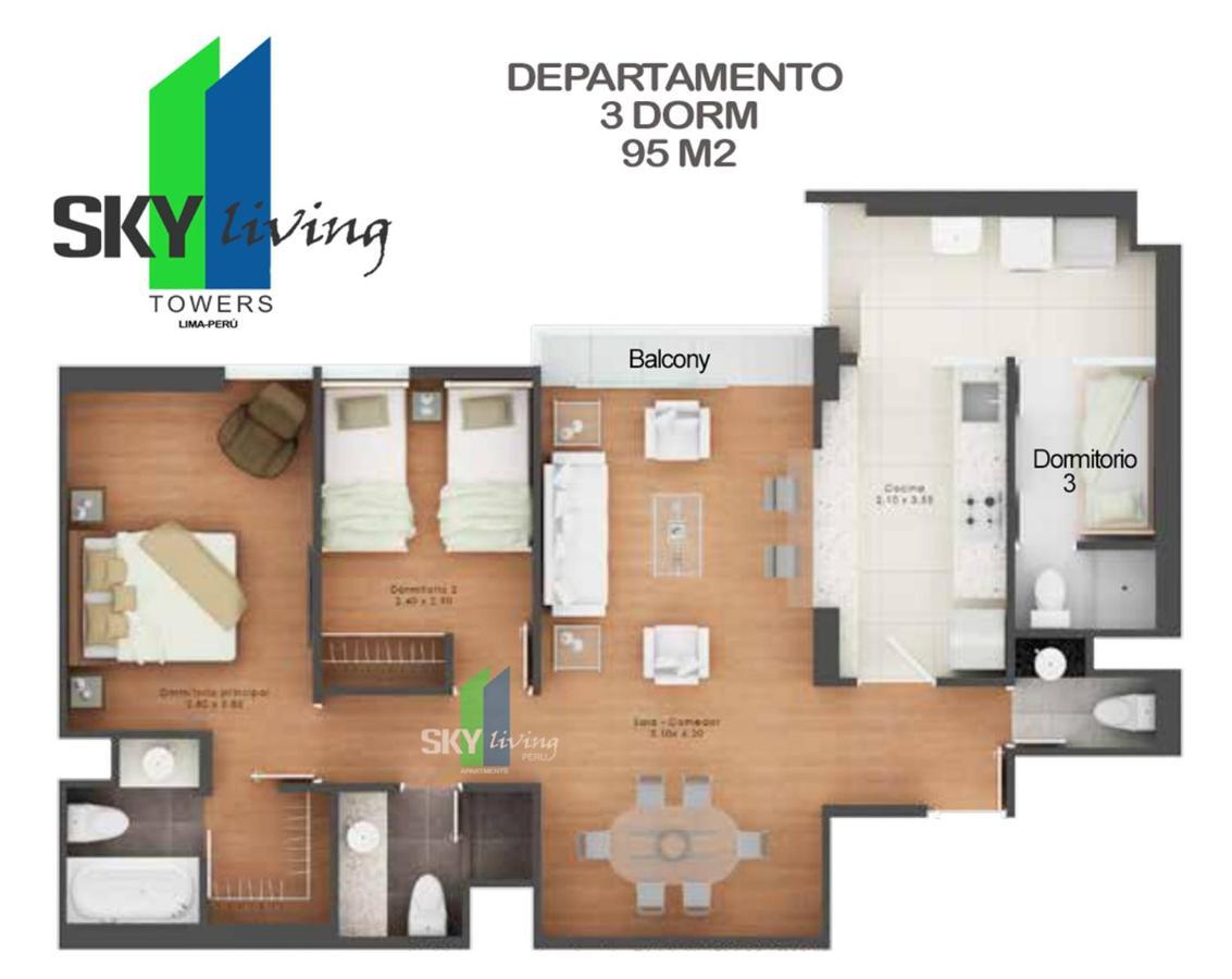 לימה Skyliving Towers Apartments - Peru מראה חיצוני תמונה